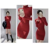 ニットワンピース ショート丈 タートルネック | JS FASHION | 詳細画像4 