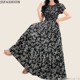 リゾートワンピース 花柄ワンピース オフショルダー | JS FASHION | 詳細画像1 