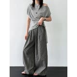 ストライプ ワイドパンツ レディース | JS FASHION | 詳細画像11