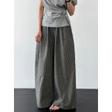 ストライプ ワイドパンツ レディース | JS FASHION | 詳細画像12