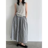 ストライプ ワイドパンツ レディース | JS FASHION | 詳細画像6