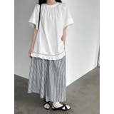 ストライプ ワイドパンツ レディース | JS FASHION | 詳細画像8