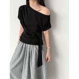 ストライプ ワイドパンツ レディース | JS FASHION | 詳細画像9