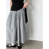 ストライプ ワイドパンツ レディース | JS FASHION | 詳細画像10