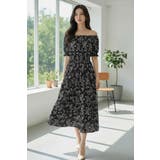 リゾートワンピース 花柄ワンピース オフショルダー | JS FASHION | 詳細画像6 