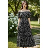 リゾートワンピース 花柄ワンピース オフショルダー | JS FASHION | 詳細画像5 