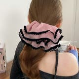 シュシュ 大ぶり シフォン | JS FASHION | 詳細画像3