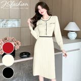 ニットワンピース 全3色 フリルネックが可愛い | JS FASHION | 詳細画像3 