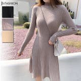 ニットワンピース 全3色 ハイネック | JS FASHION | 詳細画像1