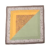 【K】 | 70x70cmサイズ ヴィンテージ風サテン生地スカーフ | JULIA BOUTIQUE