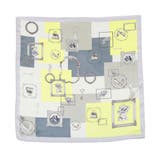70x70cmサイズ ヴィンテージ風サテン生地スカーフ | JULIA BOUTIQUE | 詳細画像13