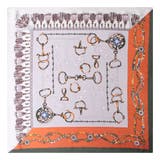 90x90cmサイズ ヴィンテージ風サテン生地スカーフ | JULIA BOUTIQUE | 詳細画像18