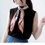 70x70cmサイズ ヴィンテージ風サテン生地スカーフ | JULIA BOUTIQUE | 詳細画像10