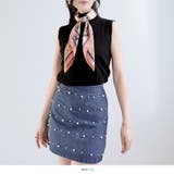 70x70cmサイズ ヴィンテージ風サテン生地スカーフ | JULIA BOUTIQUE | 詳細画像12