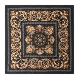 【D】 | 90x90cmサイズ ヴィンテージ風サテン生地スカーフ | JULIA BOUTIQUE