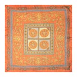 【F】 | 70x70cmサイズ ヴィンテージ風サテン生地スカーフ | JULIA BOUTIQUE
