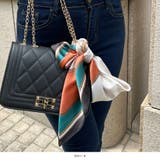 70x70cmサイズ ヴィンテージ風サテン生地スカーフ | JULIA BOUTIQUE | 詳細画像8
