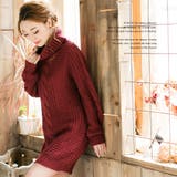 オンナらしい王道な華奢感と大人っぽさが魅力♪ケーブル編みタートルネックローゲージ… | JULIA BOUTIQUE | 詳細画像5