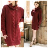 オンナらしい王道な華奢感と大人っぽさが魅力♪ケーブル編みタートルネックローゲージ… | JULIA BOUTIQUE | 詳細画像6