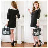 知的な色気を魅せる大人Ladyデザイン♪パール付きバイカラーパイピングワンピース… | JULIA BOUTIQUE | 詳細画像5