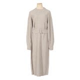 ウエストベルト付きケーブル編みニットワンピース | JULIA BOUTIQUE | 詳細画像24