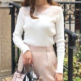 デコルテレースデザインニットトップス | JULIA BOUTIQUE | 詳細画像10