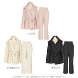 ウエストリボンガウン&ロングパンツセットアップルームウェア | JULIA BOUTIQUE | 詳細画像2