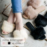フラットフェイクファーサンダル | JULIA BOUTIQUE | 詳細画像1