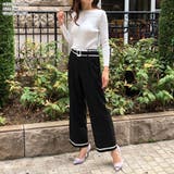 ベルト付きパイピングワイドパンツ | JULIA BOUTIQUE | 詳細画像4