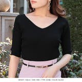 袖丈が選べる2WAYネックリブニットトップス | JULIA BOUTIQUE | 詳細画像7