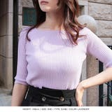 袖丈が選べる2WAYネックリブニットトップス | JULIA BOUTIQUE | 詳細画像13