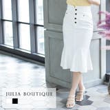 ハイウエスト4連ボタンマーメイドスカート  | JULIA BOUTIQUE | 詳細画像1 