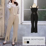 スリット入りフレアパンツサロペット | JULIA BOUTIQUE | 詳細画像1