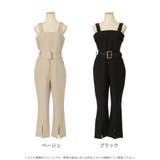 スリット入りフレアパンツサロペット | JULIA BOUTIQUE | 詳細画像2