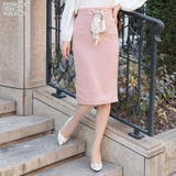 【ピンク】 | スカーフベルト付きタイトスカート  | JULIA BOUTIQUE