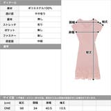 刺繍レース付半袖リブニットワンピース | JULIA BOUTIQUE | 詳細画像3