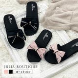 パイピングリボンフラットサンダル | JULIA BOUTIQUE | 詳細画像1
