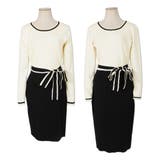 丈が選べるパイピングリボンタイトニットワンピース | JULIA BOUTIQUE | 詳細画像35