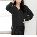 編地が選べるVネックローゲージニットトップス | JULIA BOUTIQUE | 詳細画像17