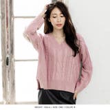 編地が選べるVネックローゲージニットトップス | JULIA BOUTIQUE | 詳細画像19