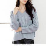 編地が選べるVネックローゲージニットトップス | JULIA BOUTIQUE | 詳細画像21