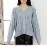 編地が選べるVネックローゲージニットトップス | JULIA BOUTIQUE | 詳細画像33