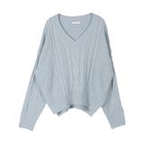 編地が選べるVネックローゲージニットトップス | JULIA BOUTIQUE | 詳細画像46