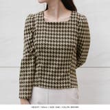 千鳥格子柄スクエアネックトップス | JULIA BOUTIQUE | 詳細画像9