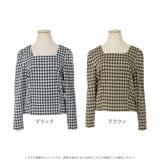 千鳥格子柄スクエアネックトップス | JULIA BOUTIQUE | 詳細画像2