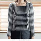 千鳥格子柄スクエアネックトップス | JULIA BOUTIQUE | 詳細画像13