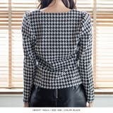 千鳥格子柄スクエアネックトップス | JULIA BOUTIQUE | 詳細画像15