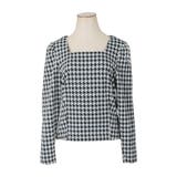 千鳥格子柄スクエアネックトップス | JULIA BOUTIQUE | 詳細画像19