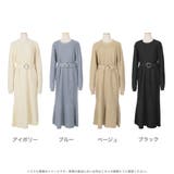 ベルト付きローゲージニットマーメイドワンピース | JULIA BOUTIQUE | 詳細画像2