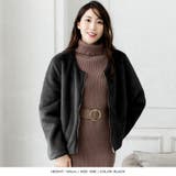 【ブラック】 | ノーカラーフェイクファーショートジャケット | JULIA BOUTIQUE